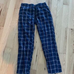 Navy Plaid Lounge Pants